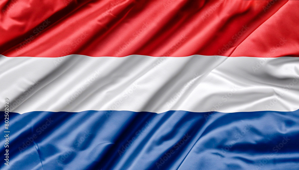 Netherlands flag with folds Netherlands flag with folds