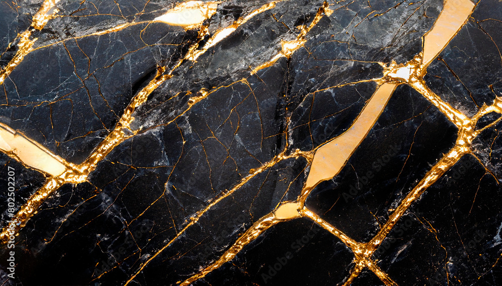 texture of glossy black glossy stone with gold veins texture of glossy black glossy stone with gold veins