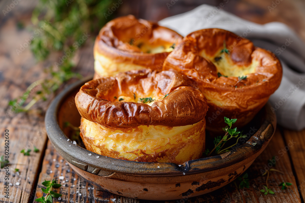 Traditional English Yorkshire pudding. Traditional English Yorkshire pudding.