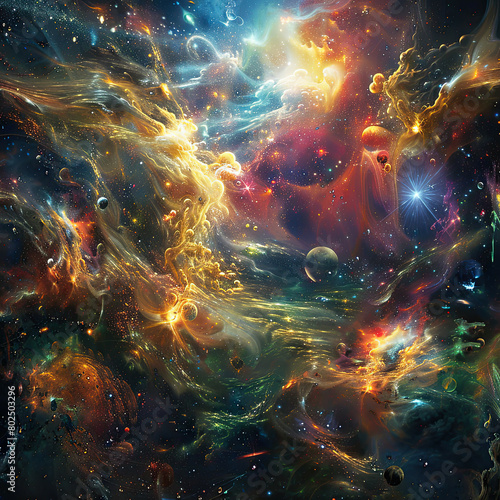 Galactic Dreams Phantasmagoria in Cosmic Canva © Arti