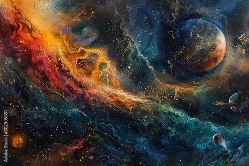 Stellar Nexus Murini Celestial Space Art