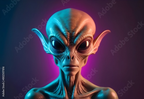Alien fictional portrait.