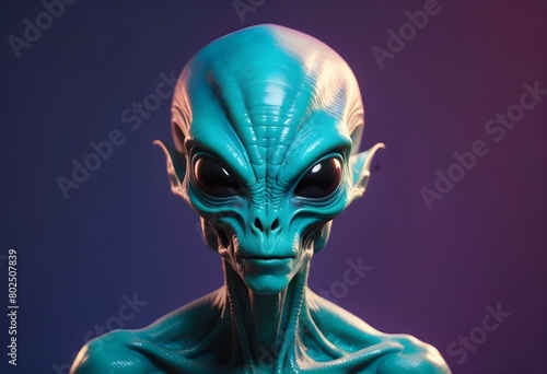 Alien fictional portrait.