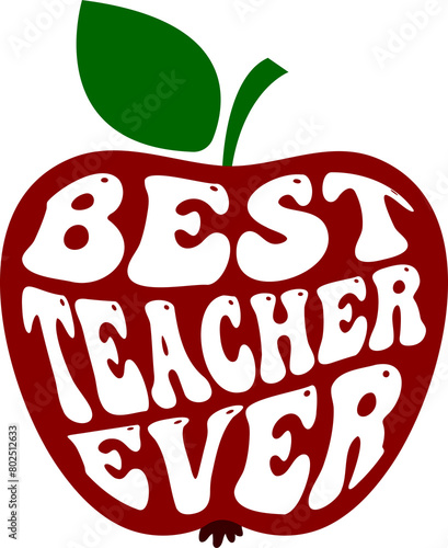 Vászonkép best teacher ever apple for the teacher