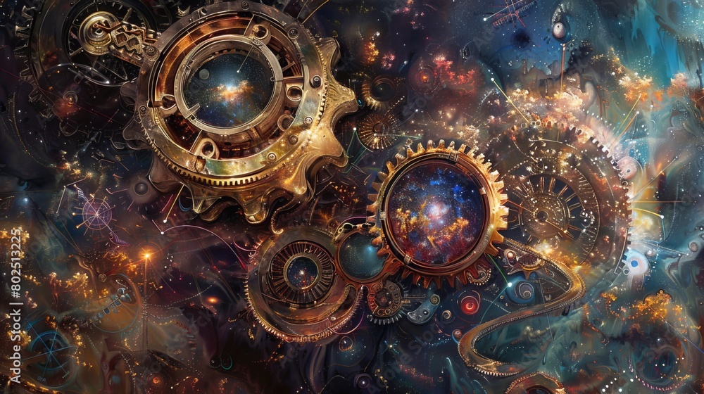 Synergy in the Stars: A montage depicting interlocking gears, representing collaboration and the alignment of different parts to form a cohesive whole.
