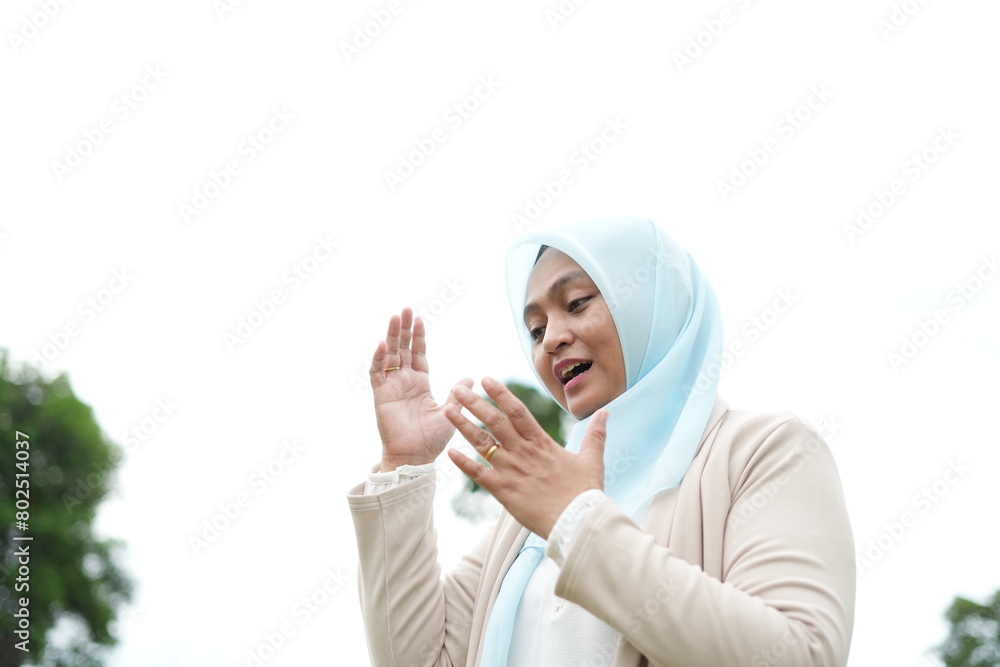 Portrait of Indonesian woman wearing hijab Portrait of Indonesian woman wearing hijab