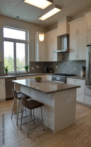 modern kitchen interior