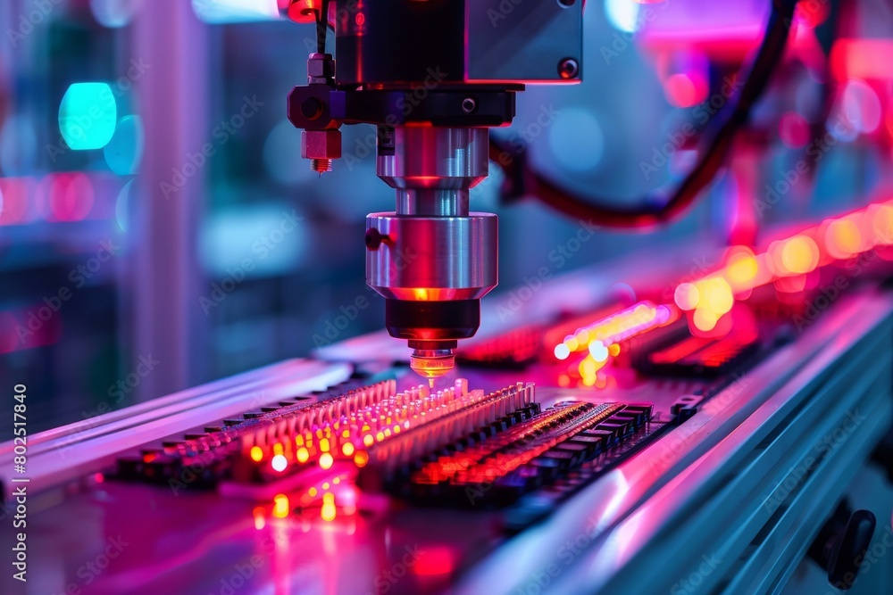 SMT (Surface Mount Technology) pick and place machine AI. SMT (Surface Mount Technology) pick and place machine AI.