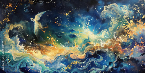 Celestial Canvas  An Artist s Aerial Symphony
