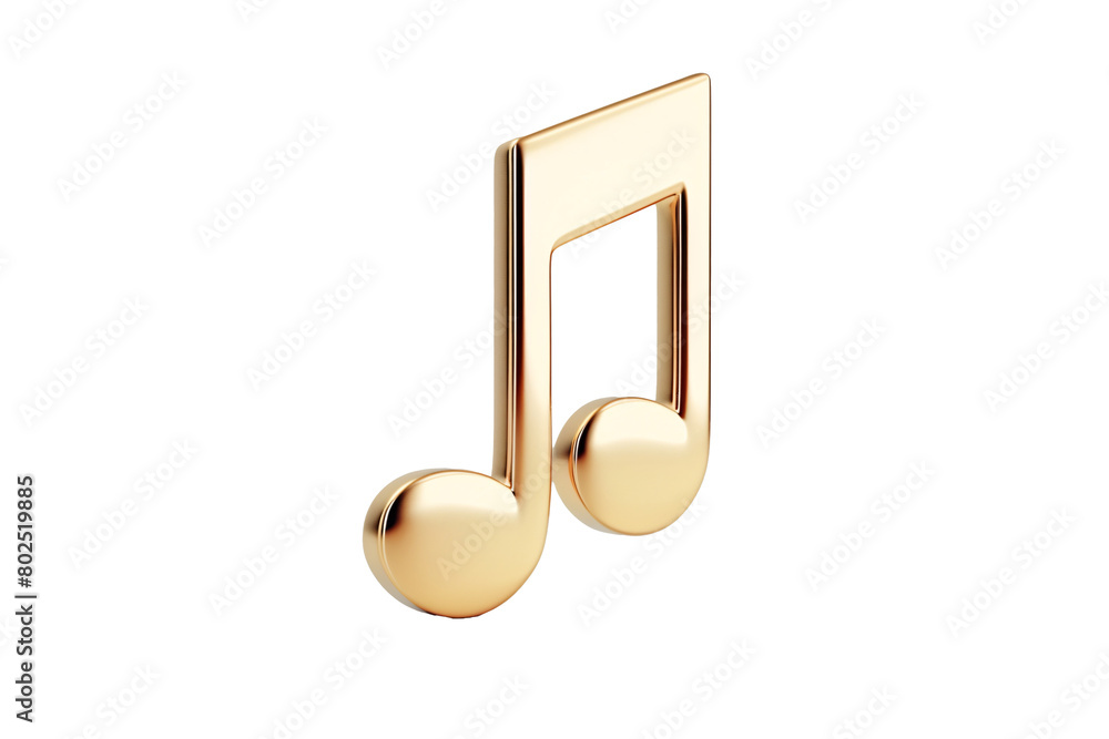 a gold musical note on a white surface a gold musical note on a white surface