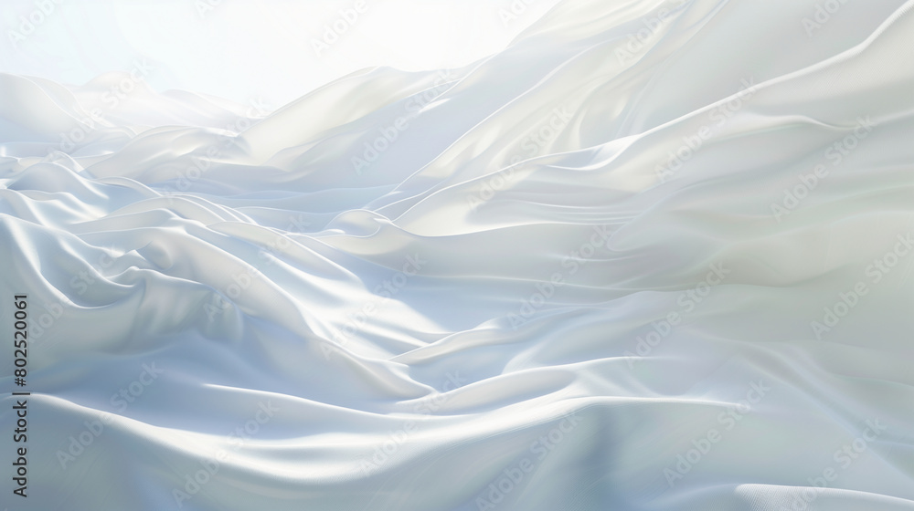 Obraz premium Absract white curvy surface, minimal soft background or wallpaper