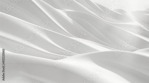 Absract white curvy surface, minimal soft background or wallpaper