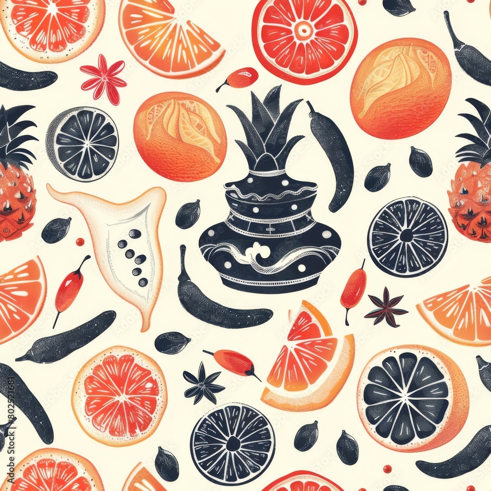 Simple Seamless Thailand Themed Pattern
Simple Seamless Thailand Themed Pattern