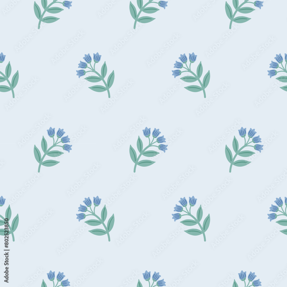 FLORAL DAMASK BLUE FLORAL DAMASK BLUE