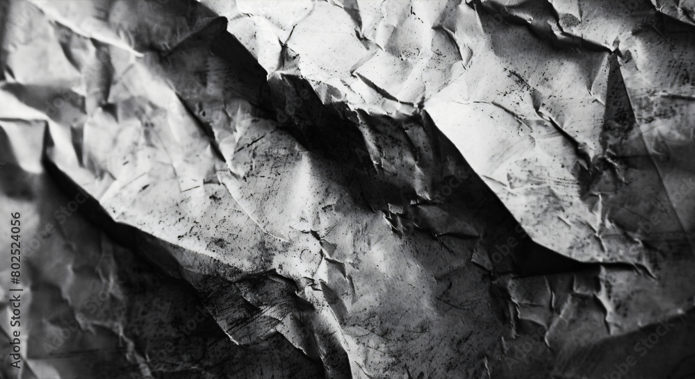 wrinkly ripped apart black and white paper wrinkly ripped apart black and white paper