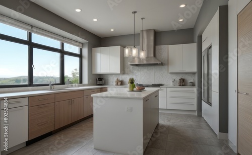 modern kitchen interior