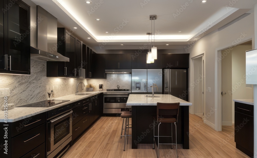 modern kitchen interior