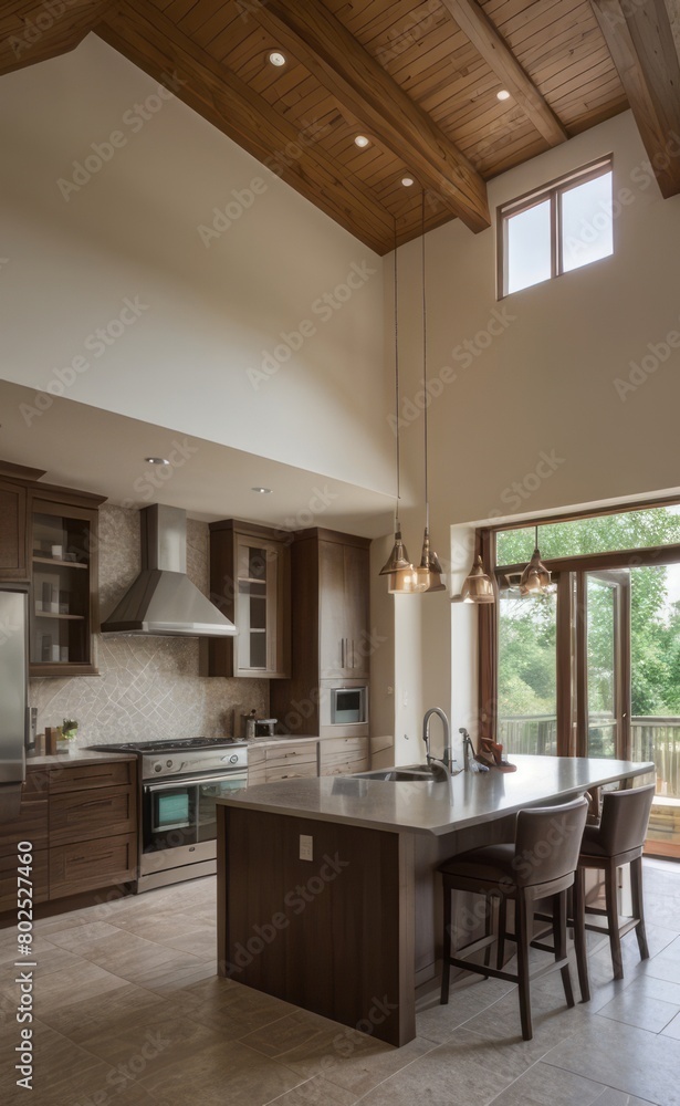 modern kitchen interior