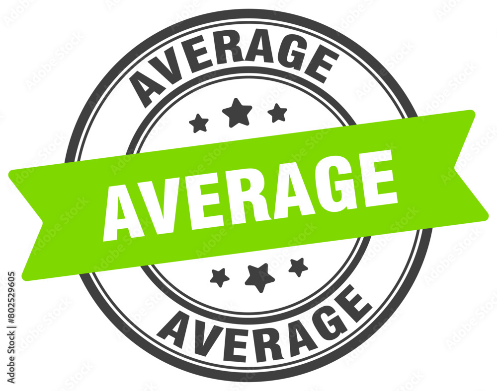 average stamp. average label on transparent background. round sign average stamp. average label on transparent background. round sign