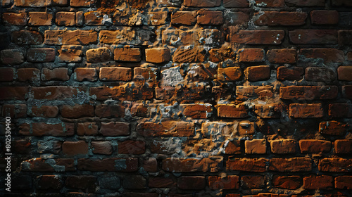 close up of an aged brick wall