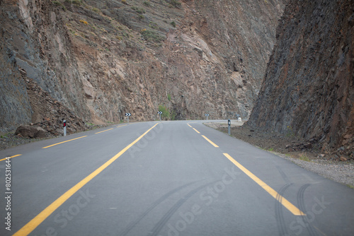 Lonely road in south Morocco