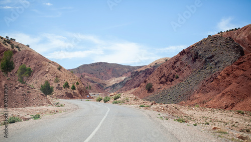 Lonely road in South Morocco