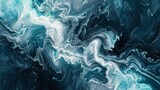 An abstract illustration combining swirling organic lines with sharp angular edges mimicking the evershifting landscape created by moving glacier ice..