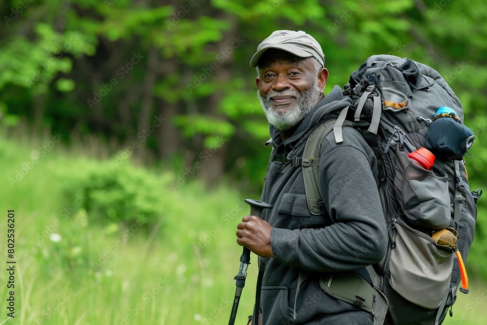 custom made wallpaper toronto digitalA man with a backpack is smiling and posing for a picture