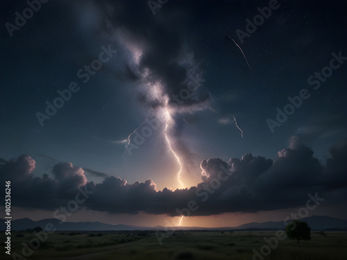 lightning in the field © L. Hauschild