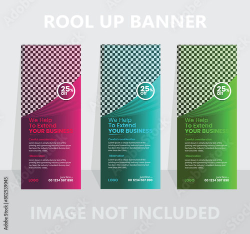 Creative Roll Up design template.