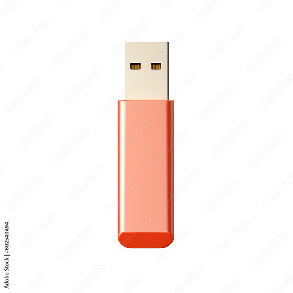 Pink USB Flash Drive isolated on transparent background Pink USB Flash Drive isolated on transparent background