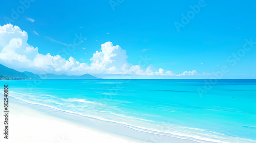 Beautiful beach at Seychelles  Praslin island