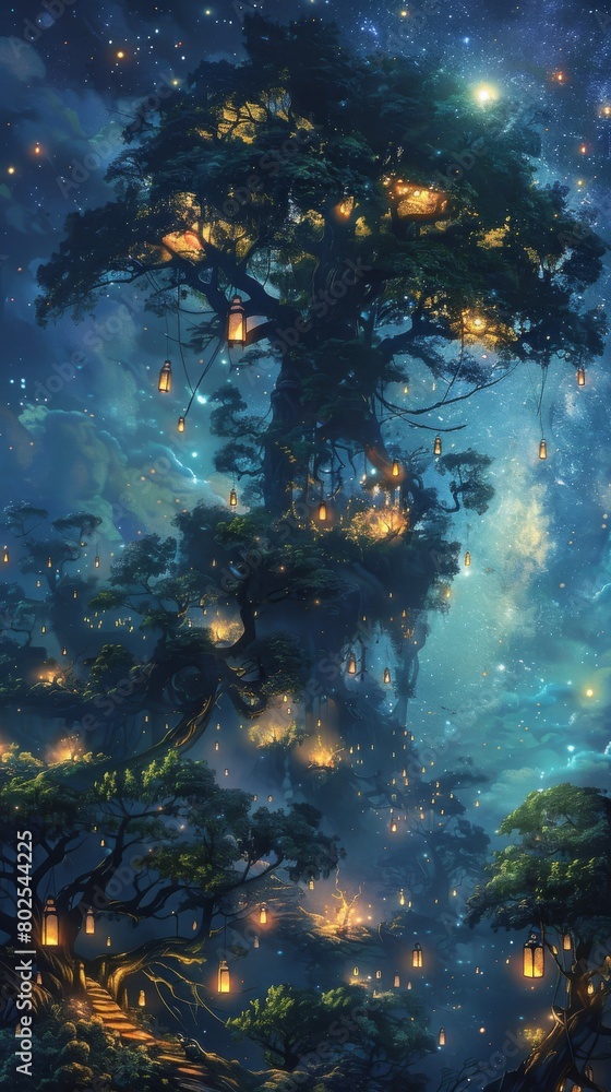 Nebula Nectar harvest under the glow of Lunar Lanterns Nebula Nectar harvest under the glow of Lunar Lanterns