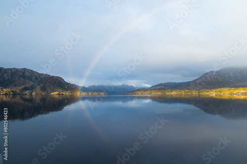 rainbow on the sea