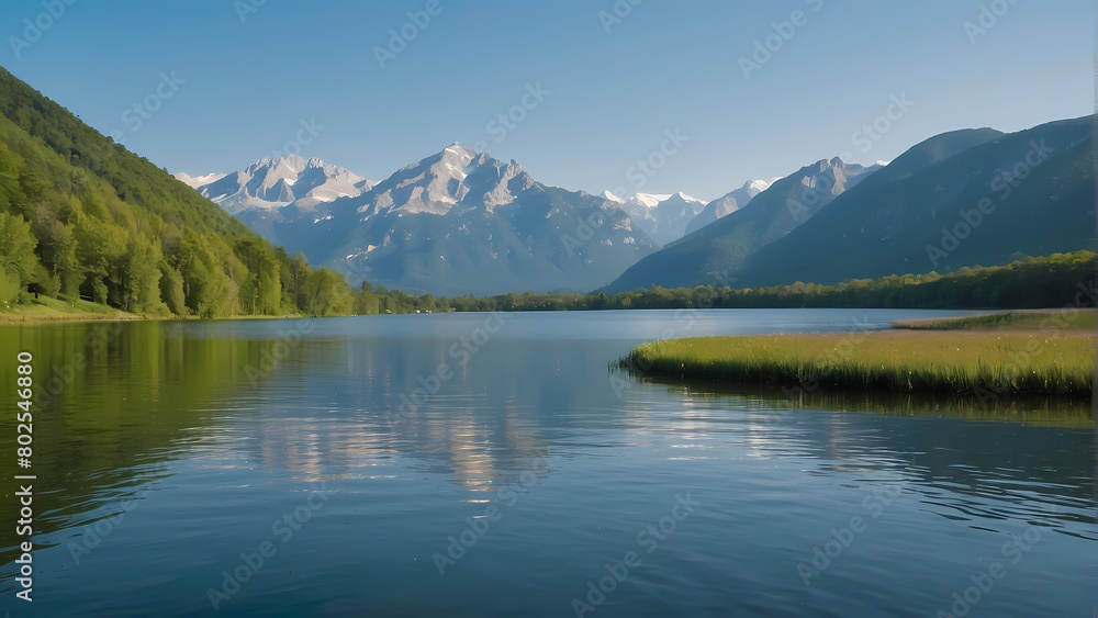 lake in the mountains