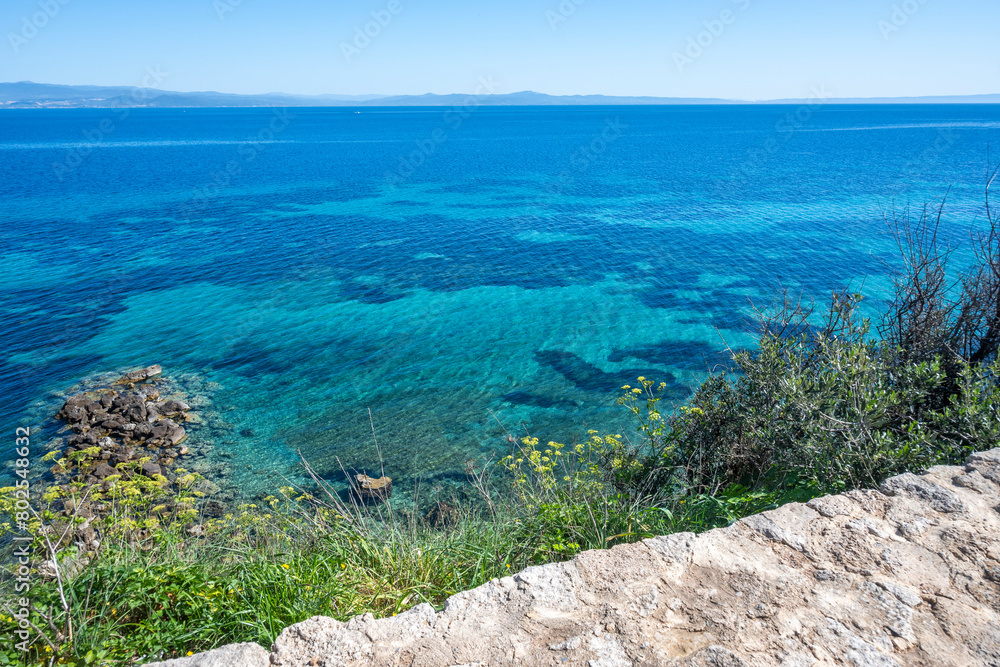 Kassandra coastline near town of Nea Fokea, Halkidiki, Greece Kassandra coastline near town of Nea Fokea, Halkidiki, Greece