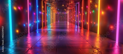 Vibrant D Geometry A Colorful Lighting Design Created with Blender