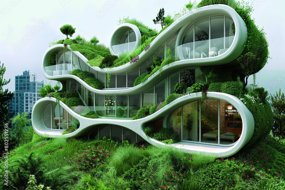 Modular Living Units and Vertical Gardens: A Sustainable Urban Village Architecture