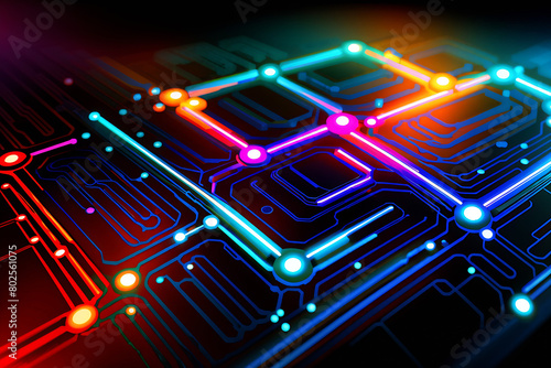 digital background circuit board photo