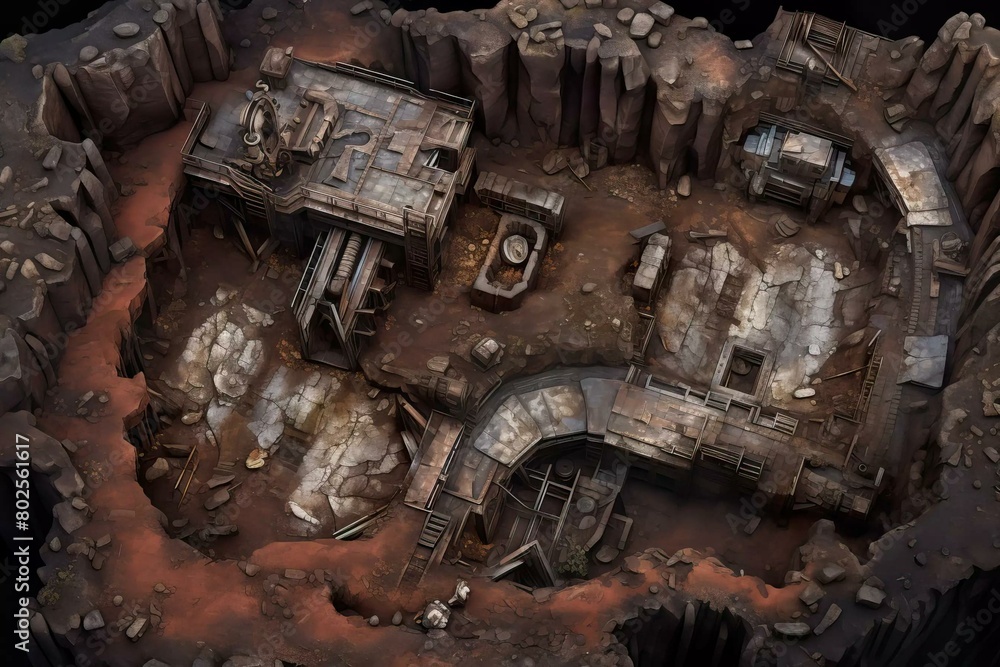 DnD Battlemap collapsed, coal, mine, entrance, disaster, tragedy DnD Battlemap collapsed, coal, mine, entrance, disaster, tragedy