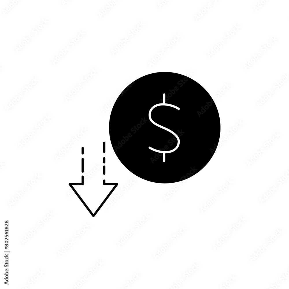 low price concept line icon. Simple element illustration. low price concept outline symbol design. low price concept line icon. Simple element illustration. low price concept outline symbol design.