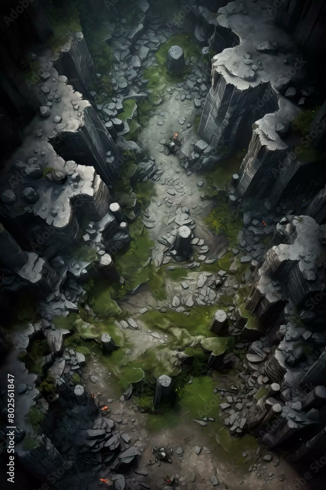 DnD Battlemap mystical, underground, forest, cavern, stalactite, tags