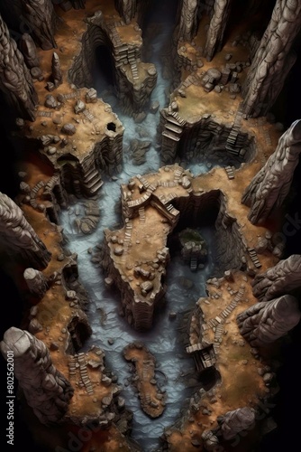 DnD Battlemap Cavern of the Time Rift  A mysterious cavern.