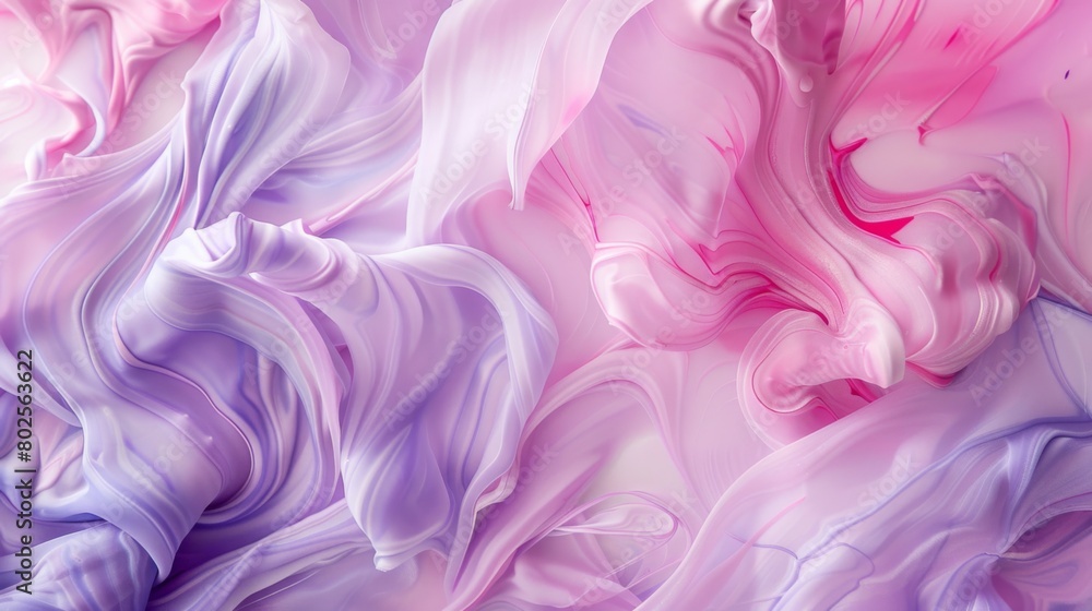 Soft pastel swirls of pink and lavender create a dreamy texture. Soft pastel swirls of pink and lavender create a dreamy texture.