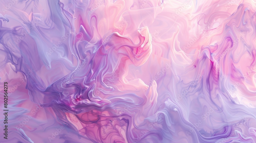 Soft pastel swirls of pink and lavender create a dreamy texture. Soft pastel swirls of pink and lavender create a dreamy texture.