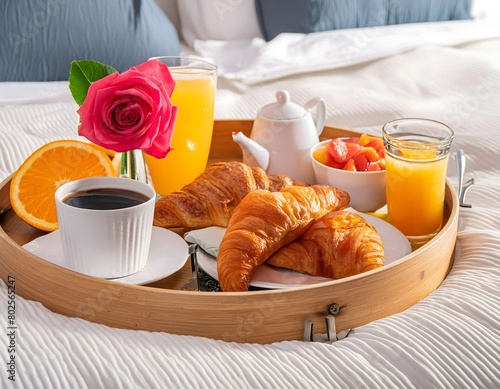 Desayuno en la cama photo