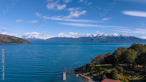 Lago General Carrera Buenos Aires Lake - Carretera Austral - Chile - Argentina  border