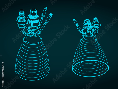 Rocket engine drawings