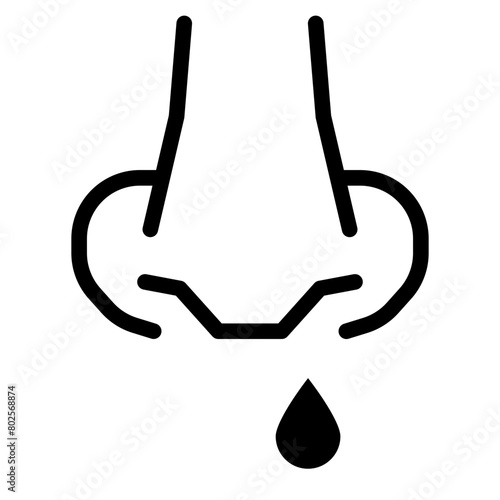black icon for Rhinitis