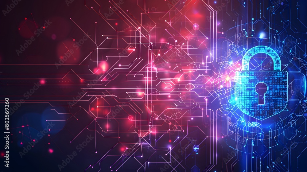 high security technology background concept high security technology background concept